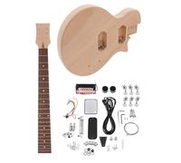 insieme professionale della chitarra elettrica Kit Per Chitarra Elettrica A 6 Corde Fai-da-te Incompiuto Corpo In Mogano E Tastiera In Palissandro Al Collo kit per chitarra incompiuto