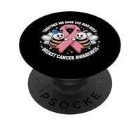 Insieme salviamo la consapevolezza del cancro al seno delle api Boo PopSockets PopGrip Adesivo