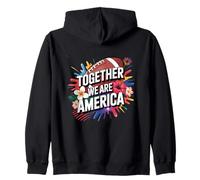 Insieme Siamo America Unity Orgoglio Orgoglio Felpa con Cappuccio