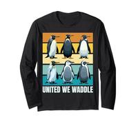 Insieme siamo più forti. Pinguini. United We Waddle. Maglia a Manica
