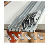 Insieme triplo dell'hardware del portello scorrevole, lega di alluminio di | Set di accessori per porte scorrevoli resistenti per un funzionamento fluido su porte in legno, armadi e vetrine