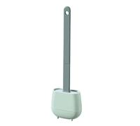 insiemi della spazzola della toletta, Dimensioni compatte e supporto. Simpatico scopino for WC for il bagno, pratico(Green)
