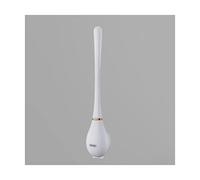 insiemi della spazzola della toletta, Set da parete con scopino in silicone, for WC e asciugamano di carta, for la pulizia del bagno, pratico(White)