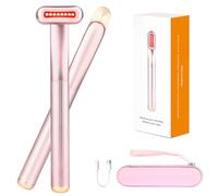 INSIFEEL Terapia a luce rossa per viso, bacchetta 4 in 1 per anti-invecchiamento, anti-rughe, terapia della luce per viso e collo, strumento per la cura della pelle a casa, con custodia da viaggio,