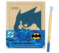 Batman Mini Coloring Set: Contains 64pp coloring book and 12 premium colored pencils