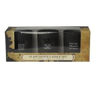 Insight Editions Game of Thrones: Glass Votive Candle Pack: Set of 3