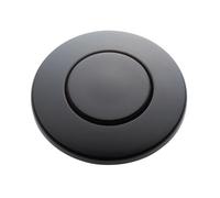 InSinkErator Interruttore di pressione dell'aria con/senza pulsante, nero opaco, fornito per tutti i modelli di interruttore ad aria.