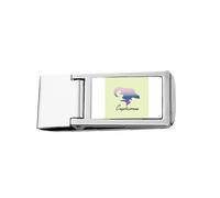 Insist Diligence Taurus Art Deco Fashion Slim Money Clip in acciaio inox titolare Pocket Wallet