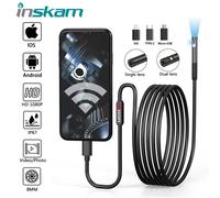 INSKAM Telecamera di ispezione endoscopio 3 in 1 Micro USB/Tipo C Mini telecamera di ispezione per IOS iPhone Periscopio per condutture impermeabile