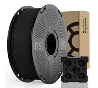 Inslogic Filamento ABS FR V0 preessiccato, 1,75 mm, filamento per stampante 3D, classe V0, bassa deformazione e resistente agli urti, perfetto per applicazioni di resistenza termica, 1 kg, nero