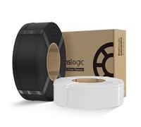 Inslogic Filamento PLA opaco 1.75mm Bundle da 2kg (ricariche senza bobina), compatibile con la maggior parte delle stampanti FDM (Nero+Bianco)