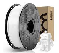 Inslogic Pre-Asciugato PETG Pro 1.75mm, Alta-Velocità Opaco PETG Pro 3D Stampa Filamento ±0.02mm, Più Forte Toughness, 1kg Bobina Adatto per La Maggior Parte FDM 3D Stampanti (Bianco)
