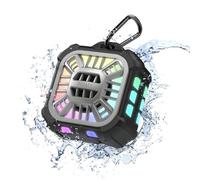 INSMY Altoparlante Bluetooth per doccia, impermeabile IP67, piccolo, multi sincronizzazione, 100 + altoparlanti, bassi potenti volumi, 24 ore di riproduzione/galleggiante/luci RGB per esterni/kayak