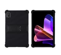 INSOLKIDON Compatibile con Black-view MEGA 2 12-inch PU Tablet Custodia protettiva in Silicone Cover con Funzione di Supporto (Black)