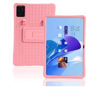 INSOLKIDON Compatibile con Lenovo Chromebook Duet 11 (11M889)/EDU G2/GEN9 2024 Tablet Custodia protettiva in Silicone Cover con Funzione di Supporto (Pink)