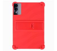 INSOLKIDON Compatibile Per Acer Sospiro AS 11L 11 INCH Tablet Custodia protettiva in Silicone Cover con Funzione di Supporto (Rosso)