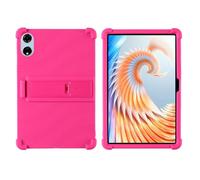 INSOLKIDON Compatibile Per Blackview Mega 3 12.1 inch Tablet Custodia protettiva in Silicone Cover con Funzione di Supporto (Rosa rosa)