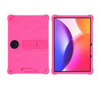 INSOLKIDON Compatibile Per TCL TAB A1 Plus 12.2 inch 9445X Tablet Custodia protettiva in Silicone Cover con Funzione di Supporto Custodia protettiva con copertura totale contro le cadute (Rosa)