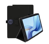 INSOLKIDON Compatibile Per TCL TAB A1 Plus 12.2 Inch Tablet Custodia protettiva in pelle Cover con Funzione di Supporto, Auto Svegliati Sonno, Protezione in PU Pelle (Nero)