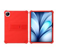 INSOLKIDON Compatibile Per Vivo iQOO Pad 5C 12 inch Tablet Custodia protettiva in Silicone Cover con Funzione di Supporto Custodia protettiva con copertura totale contro le cadute (Rosso)