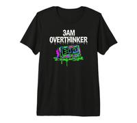 Insomnia 3AM Overthinker Melting Clock Aesthetic Maglietta Premium