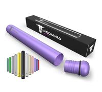 Insomnia Smoke Joint Case | A prova di acqua e odori | Premium Tobacco Doob Tube - Scatola portasigarette per sigarette lunghe confezionate artigianalmente | Realizzato in alluminio CNC (Viola)