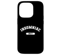 Insomniac 24 7 - Sarcastic College University Style Custodia per iPhone 14 Pro