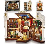 INSOON Dinosauro Museum Book Nook Set di giocattoli da costruzione con luce, kit di mattoncini fai da te per decorazioni per la casa, mattoncini per adulti, bambini, ragazzi e ragazze a partire dagli