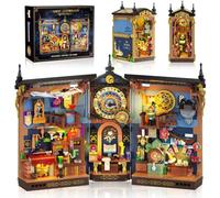 INSOON Magic Alchemy Astrology Booknook - Set di costruzione con luce, libreria fai da te, decorazione per la casa, kit di blocchi per libri, 935 pezzi, modello in miniatura per divinazione, per