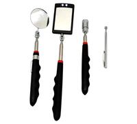 Inspection Mirror Tool - Stainless Steel, Telescoping Mechanic Mirror, 360° Rotation Design | LED Light Mirrors, Magnetic Mirrors Tool For Mechanics, Home Inspectors, Automotive, Garage, Workshop Use