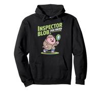 Inspector Blob - Caso Risolto Carino Disegno Detective Felpa con Cappuccio