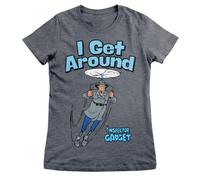 Inspector Gadget T-Shirt Con Stampa Da Donna Dark Grey Manica Corta
