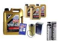 Inspektionspake 8L Liqui Moly 10W-40 Scorrevolezza per BMW 8er 850 Ci 840 Alpina