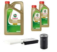 INSPEZIONE KIT FILTRO CASTROL 7L OLIO 5W30 Per Hyundai Sonata V NF 2.0 CRDi