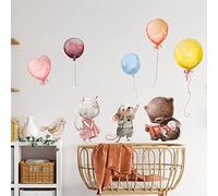Inspio Adesivi Per Bambini - Animaletti Con Palloncini Nei Colori Pastello
