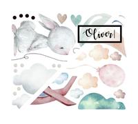 INSPIO Adesivo da parete personalizzato con il tuo nome. 32 diversi motivi, guarda oltre e scegli il tuo motivo preferito.…