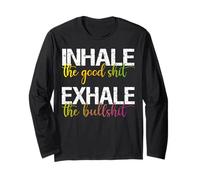 Inspirare Il Buon espirare Il Chakra Psichedelico di Yoga delle stronzate Maglia a Manica
