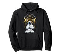 Inspirational Apparel No Limit Good Vibes Astronauta Namaste Felpa con Cappuccio