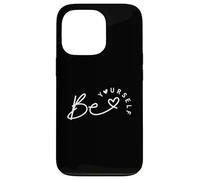 Inspirational Be Yourself Heart Lettering Positive Citazione Custodia per iPhone 13 Pro