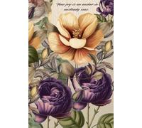 Inspirational Floral Journal "Your Joy Is an Anchor” | 5.5” x 8.5” Lined Notebook, 150 Pages | Vintage Botanical Diary for Writing, Prayer, Gratitude & Gifts