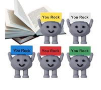 Inspirational Mini Stones, 5 pezzi Motivational Rock Set, Pocket-Sized Uplifting Words, Cute Desk Decor, for Staff, Teachers, Friends, Team, Coworkers Men Women and More
