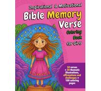 Inspirational & Motivational Bible Verse Coloring Book for Girls: 50 Uplifting Scriptures to Color for Girls Ages 7-12 | Encouraging Christian Designs to Build Faith, Confidence & Joy