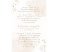 Inspirational Notebook: LDS Young Women’s Theme | Beautiful Cream Background with Dusty Pink Flowers | Pink and Cream | 100 pages college ruled | 6 X 9 | For teens, adults, children