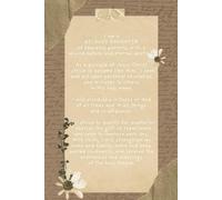 Inspirational Notebook: LDS Young Women’s Theme | Scrapbook Style Cover with Sand Colored Paper, Flowers, and Cursive Print Background | Green, white, ... ruled | 6 X 9 | For teens, adults, children