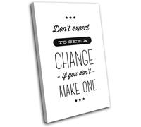 Inspirational Office Quote Typography SINGLE TELA parete arte foto stampa