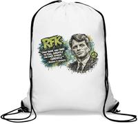 Inspirational Robert F Kennedy Citazione Gym Sack Casual Drawstring Bag Bianco