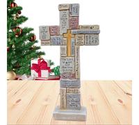 Inspirational Standing cros - decorazioni a parete, decorazione a croce, decorazioni trasversali da davanzali | Gesù attraversa con parole e frasi incoraggianti, facile pulizia della casa cristiana p