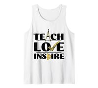 Inspirational Teach Love Inspire Back To School Math Teacher Canotta