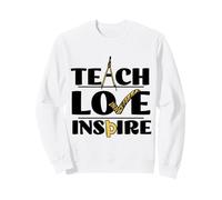 Inspirational Teach Love Inspire Back To School Math Teacher Felpa