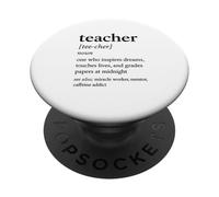 Inspirational Teacher Definition Funny Citazione PopSockets PopGrip Adesivo